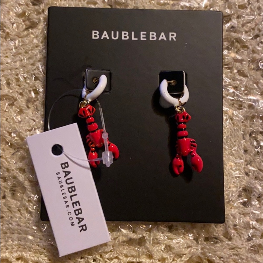 Baublebar lobster enamel hoops